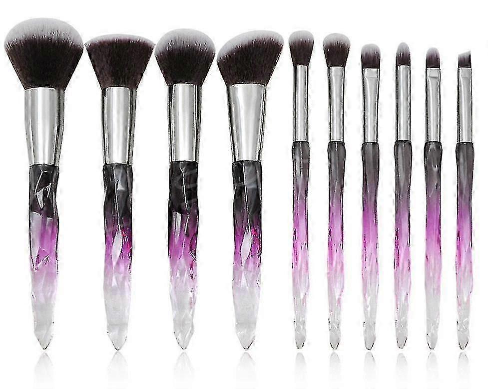 Makeup Brushes Crystal Handle Cosmetic Brush Set 10pcs