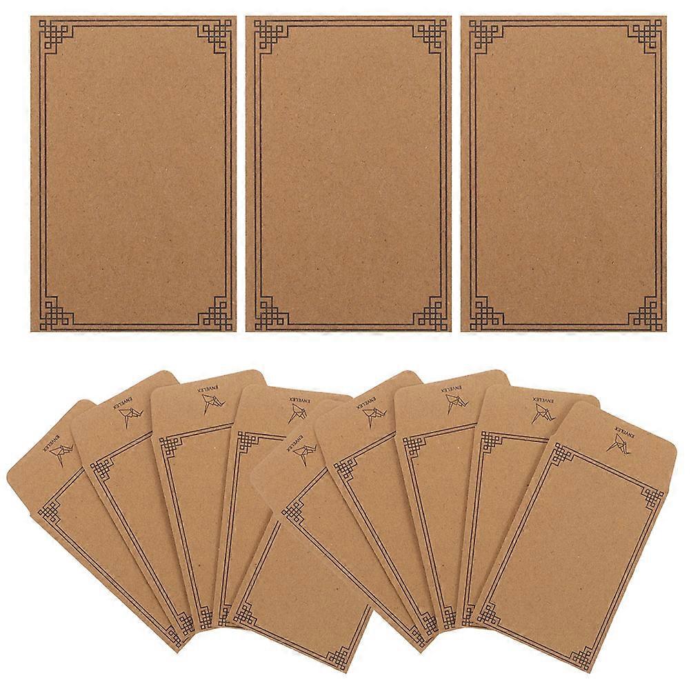 50pcs Self Adhesive Kraft Paper Envelopes for Cash, Coins, Cards, and Small Items – Compact Budgeting Envelopes for Portable Saving and Medication