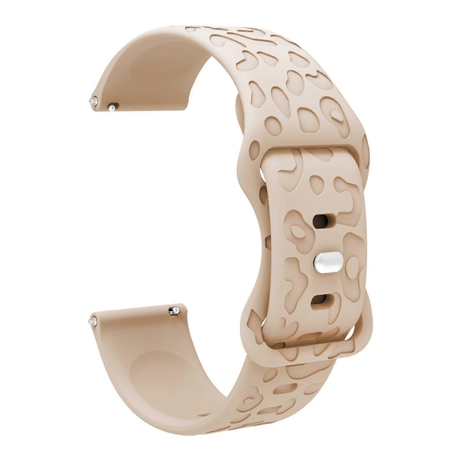 Silicone Strap for Withings ScanWatch 2 38mm - Waterproof Soft Replacement Watch Strap in Beige for Men and Women