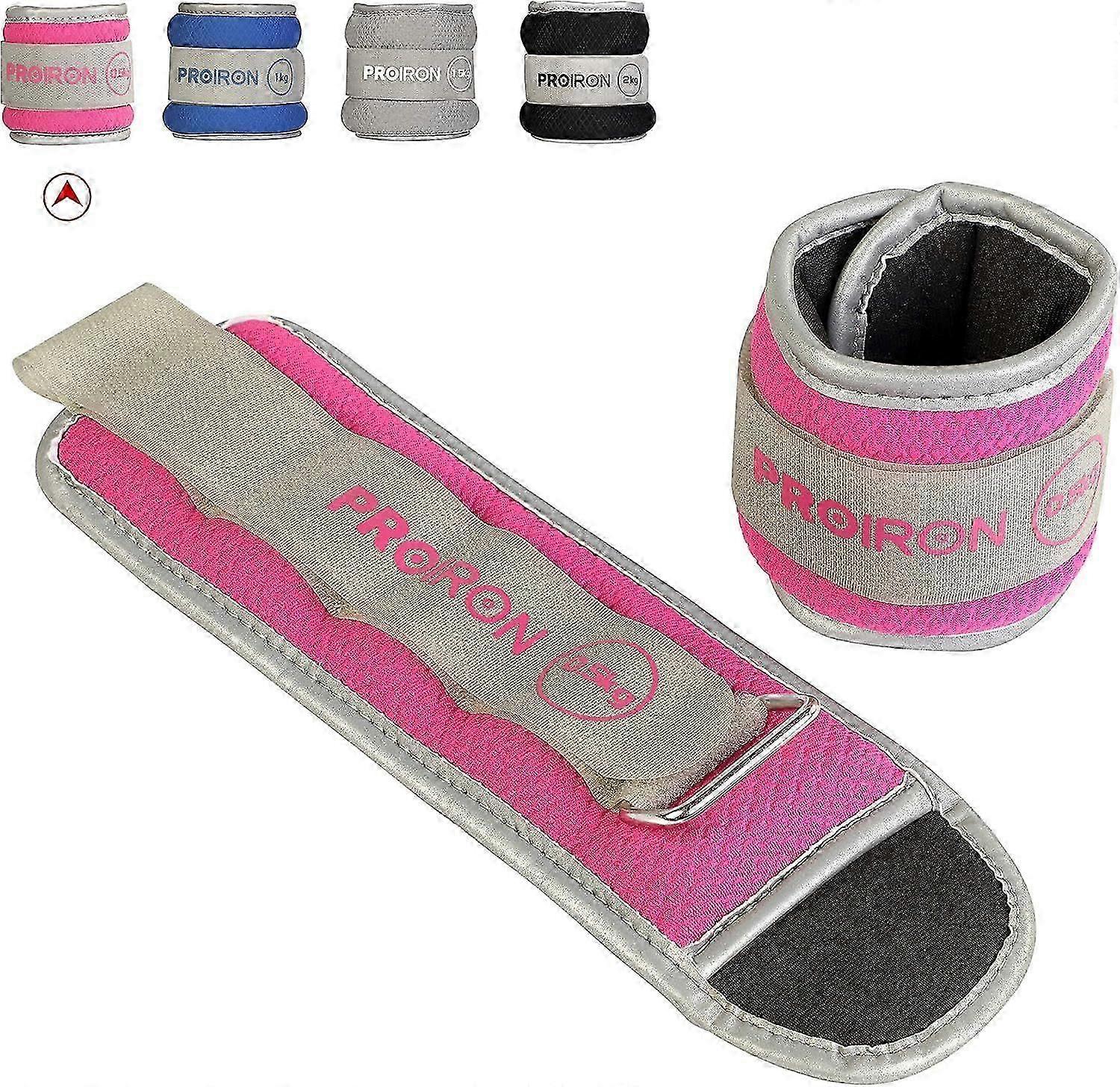 Wrist weights Ankle weights 2X 0.5kg - 2X 2.0kg Adjustable ankle weights for fitness, exercise, walking, jogging
