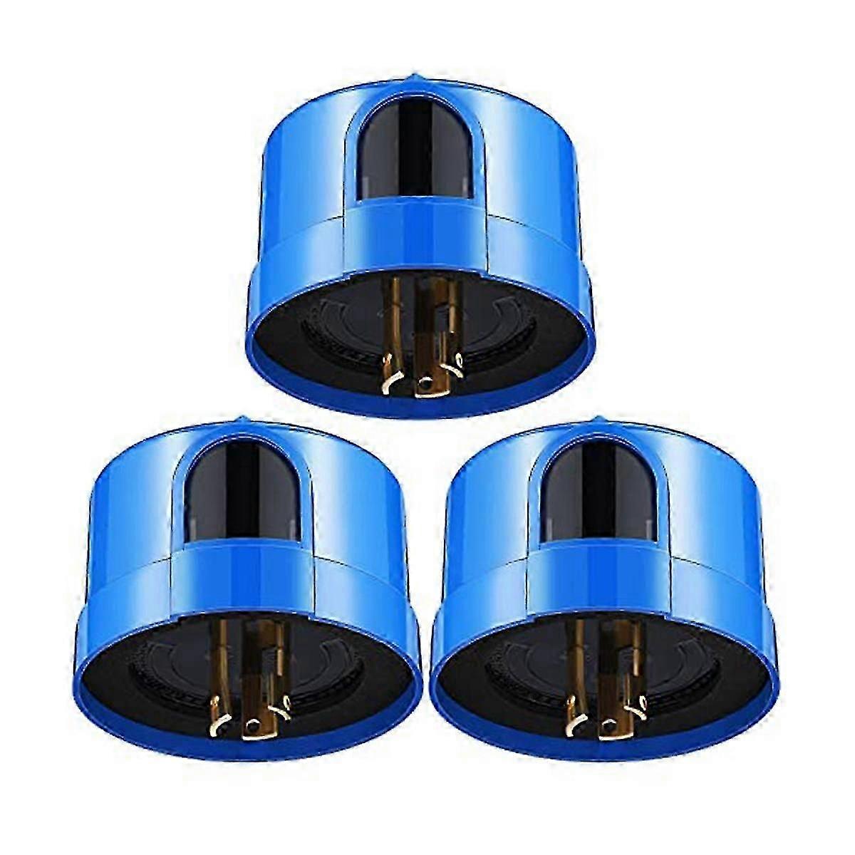 Photocell - Twist Lock Photocell Sensor Blue Light Switch Locking Photocell Light Sensor for Outdoo