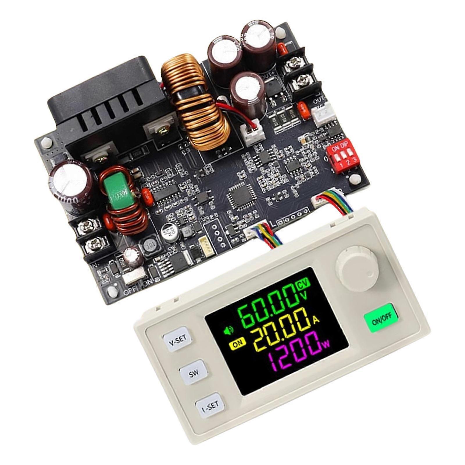 XY6020LV Adjustable Stabilized Power Supply Constant Voltage Current Maintenance 20A/1200W Voltage Reduction Module Multicolor