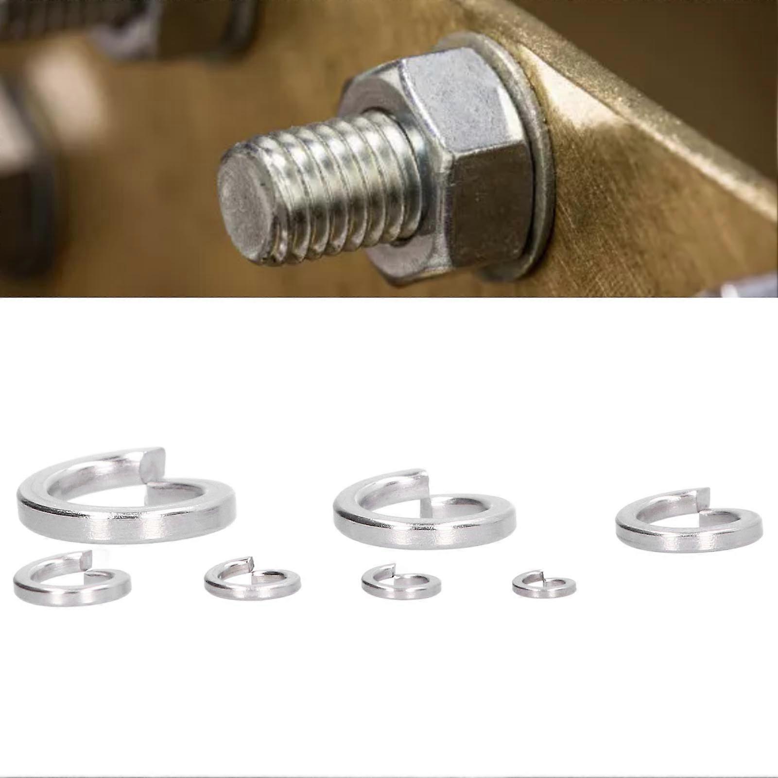 150Pcs Spring Lock Washers Split Square Section Assortment Tool A2 Marine Grade Stainless SteelM10 