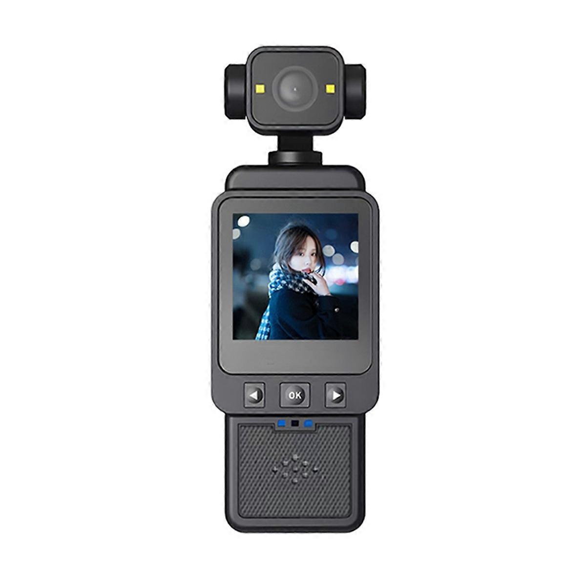 1080p Handheld Pocket Camera 180 Rotating Mini Portable Anti-Shake Camera Wearable Wifi Sports Camera Cycling Recorder