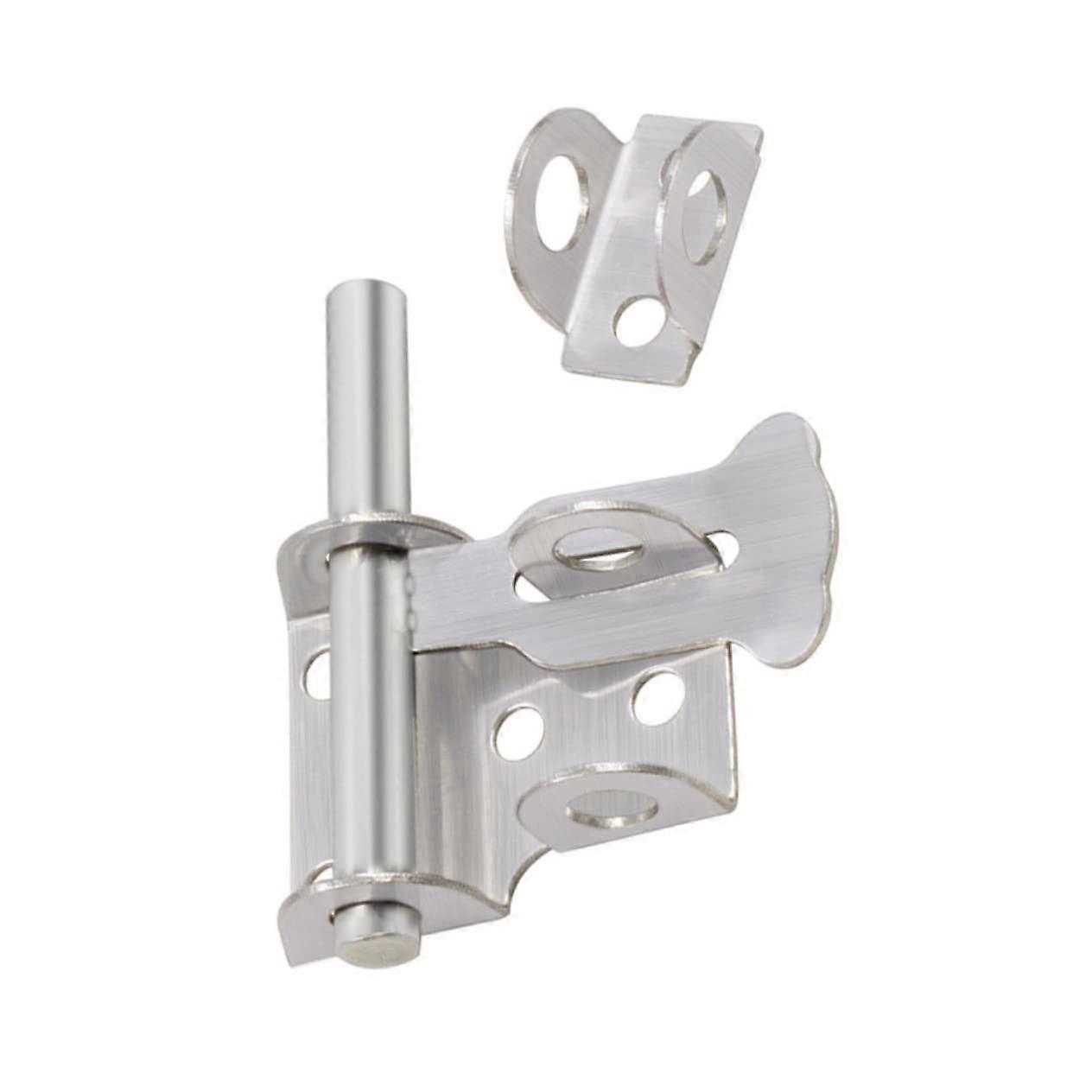 Stainless Steel Door Bolt Lock Set - 3-Piece Durable Rustproof Slide Lock for Wooden and Garden Gates Easy Installation