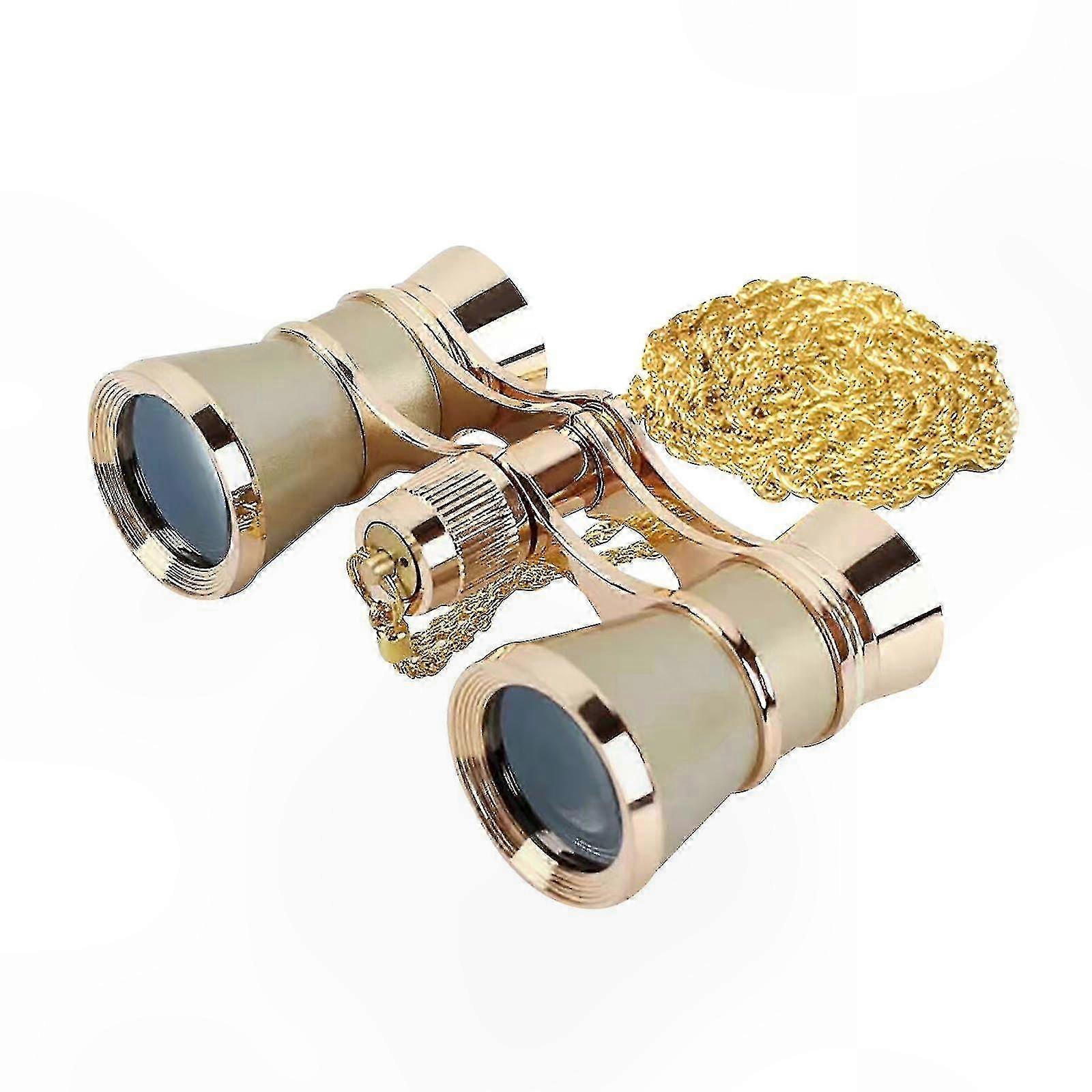 Compact 3x25 Mini Binoculars for Opera, Concerts, and Outdoor Events with Adjustable Chain