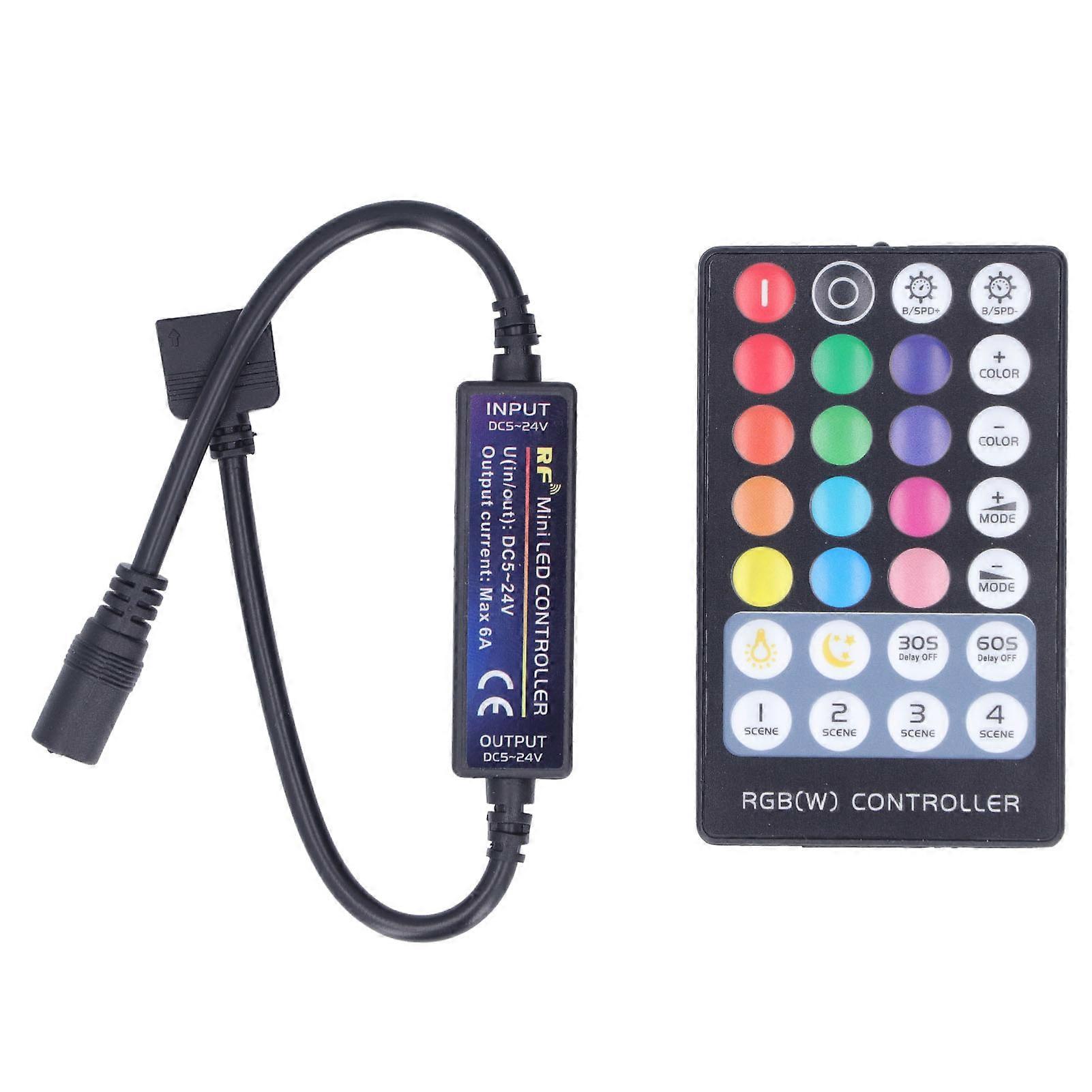 RF LED Controller Mini RGBW LED USB Lamp Strip Full Touch Remote Transmission Ultra-thin Controller