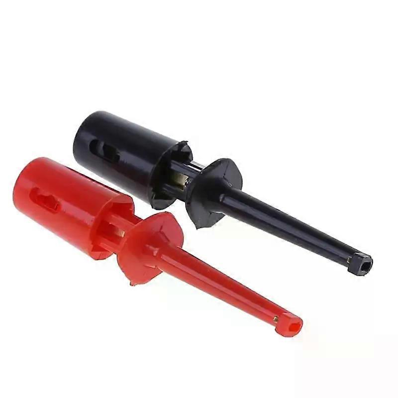 1 Pair Single Hook Clip Test Probe Wire Mini Grabber For Multimeter