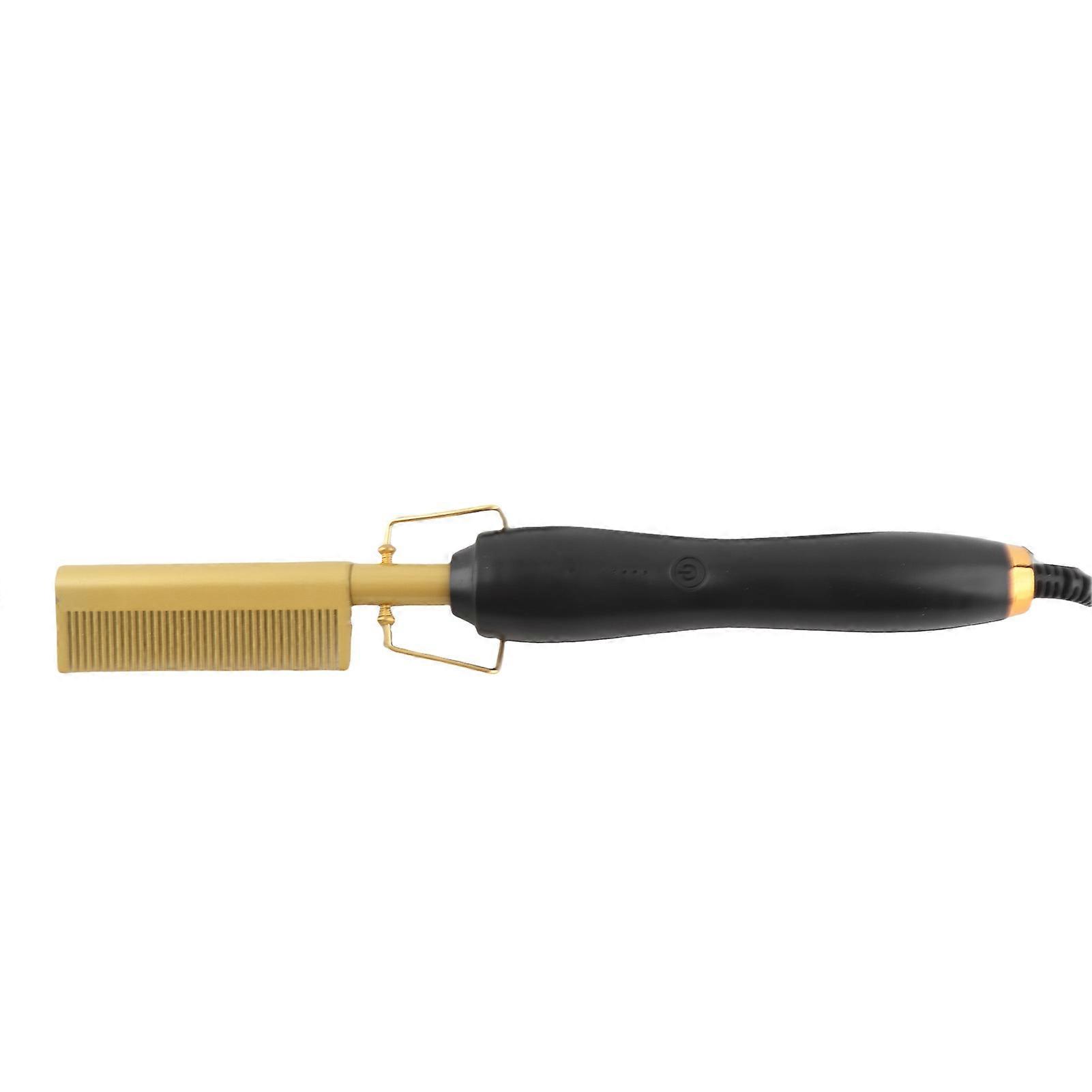 Multi-Functional Electric Heating Comb Hair Straightener Curler