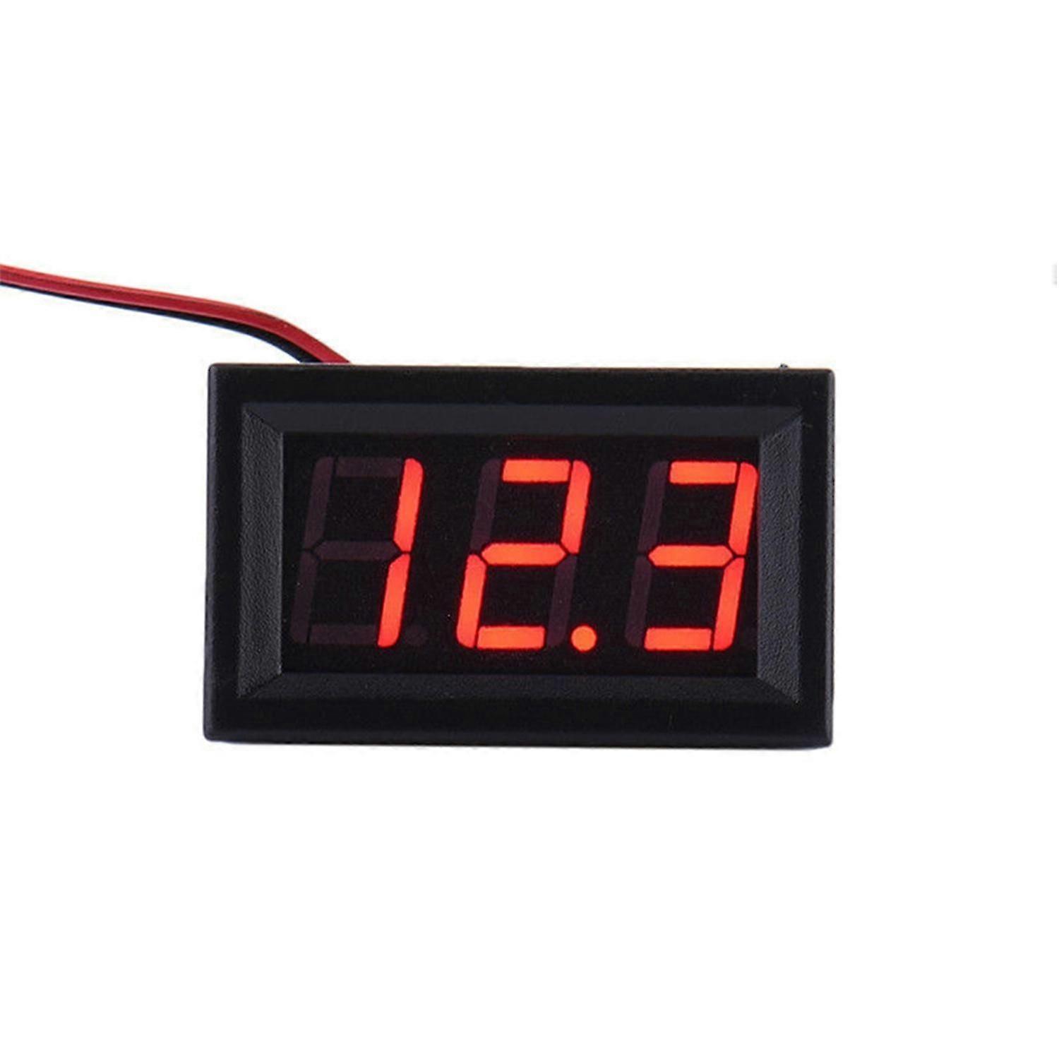 DC 3.2-30V Two-wire Voltmeter LED Panel Digital Display Voltage Meter Device