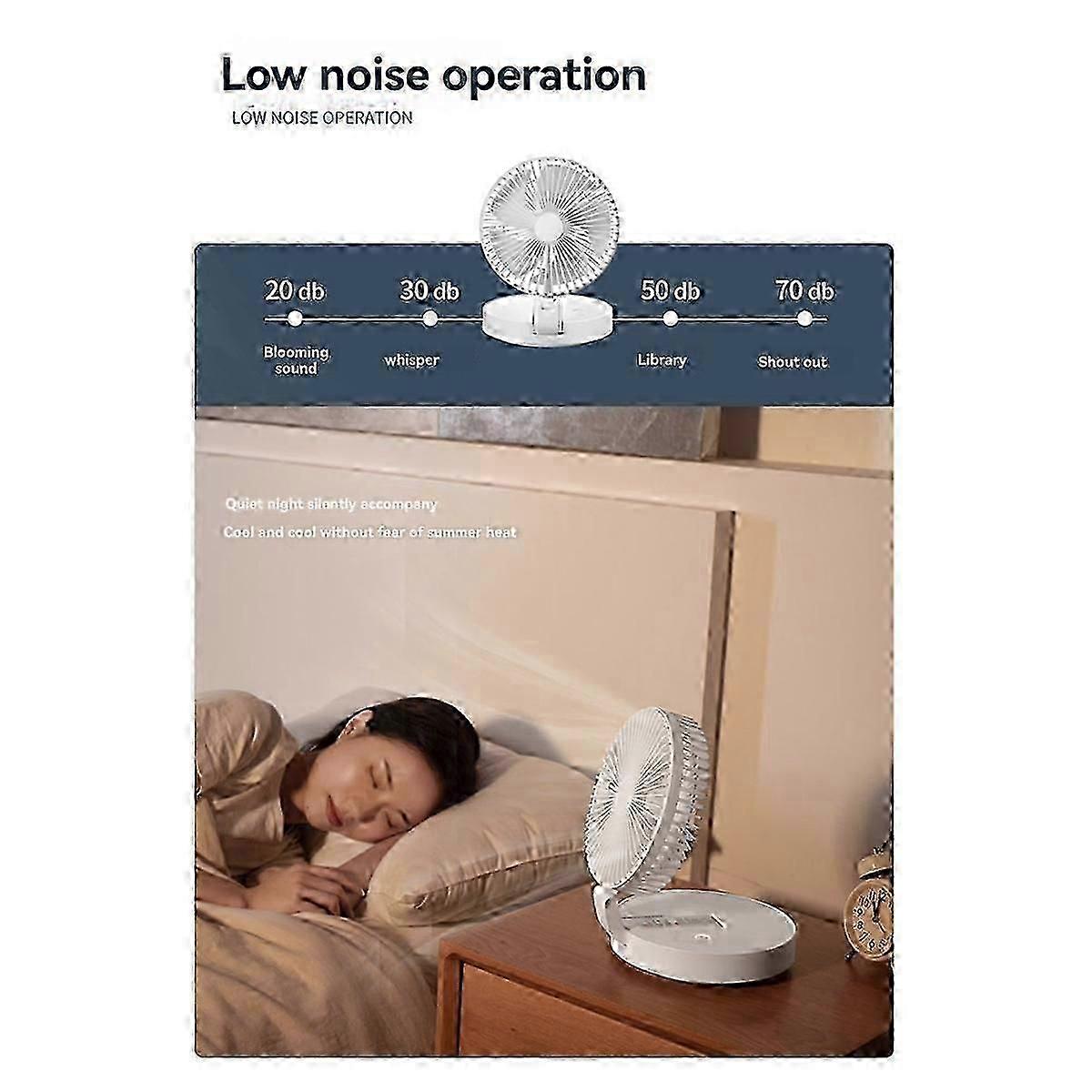 Portable Versatile 4-Season Fan with Flexible Wireless Folding