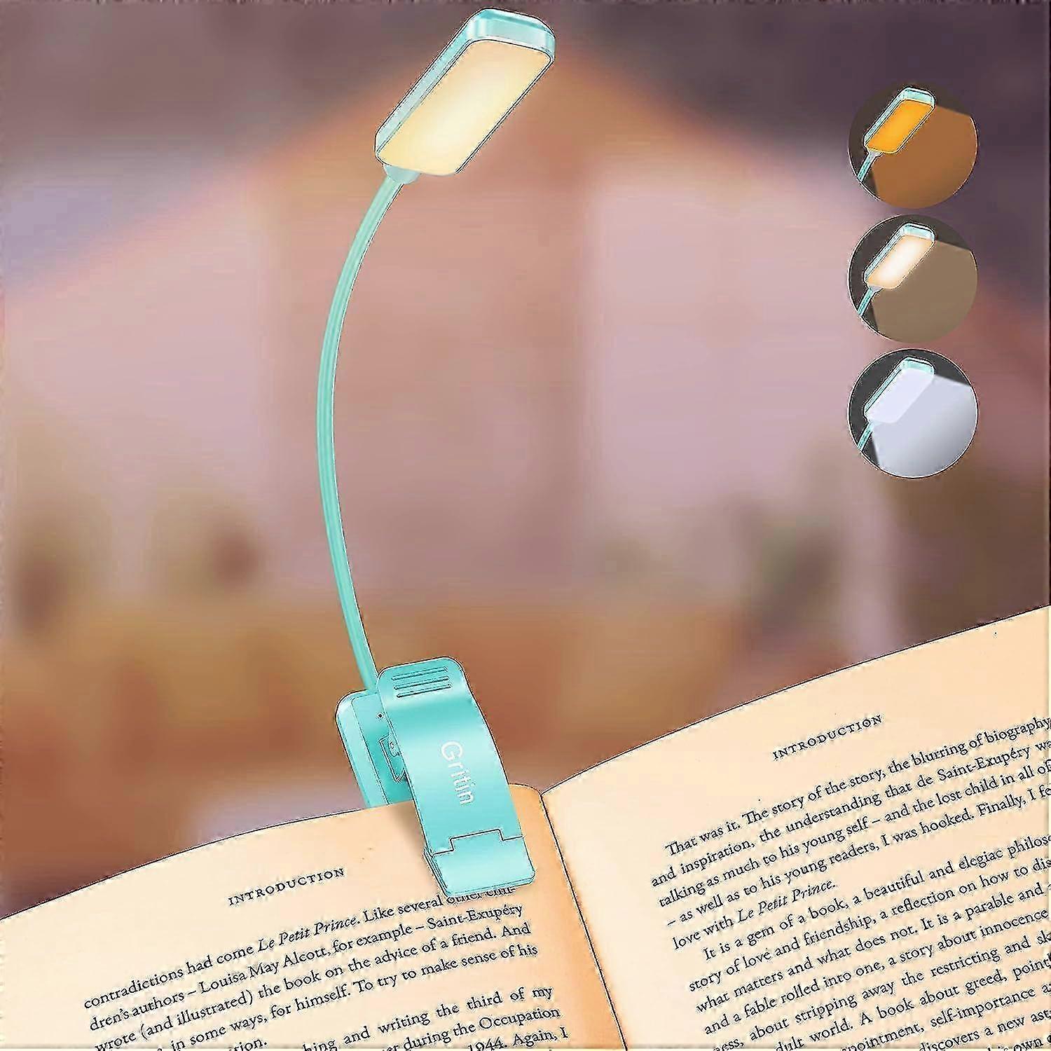 LED Rechargeable Book Light for Reading in Bed