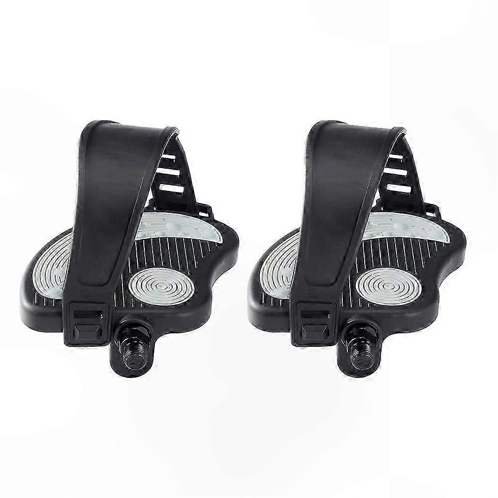 Fitness Bike Pedals with Adjustable Straps