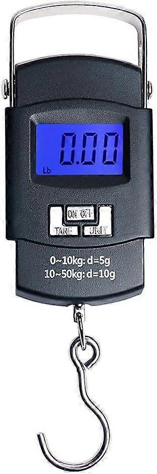 バックライト付きLCDディスプレイ付きポータブル電子デジタルハンギングフィッシングスケール(バッテリーなし)