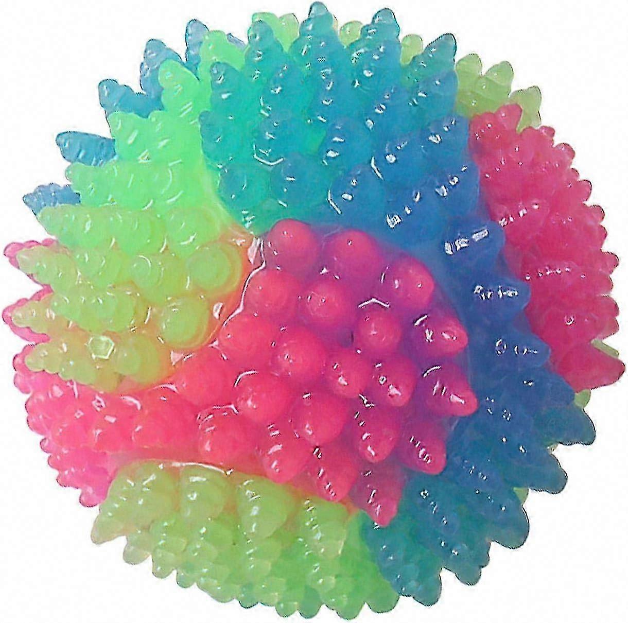 Glowing LED Bouncing Ball for Dogs and Cats - Light Up Jumping Toy Ball for Pets