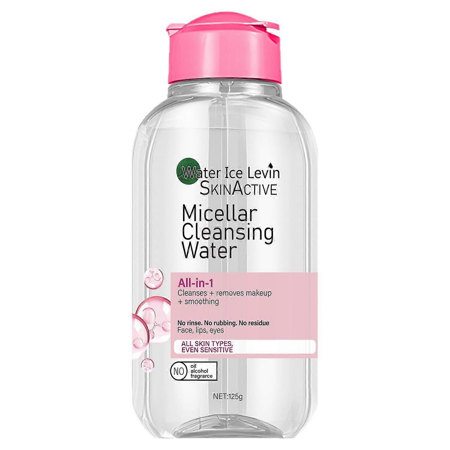 Micellar Cleansing Water, 125ml, All-In-One Hydrating Facial Cleanser & Makeup Remover, For All Skin Types, Vegan, Cruelty Free