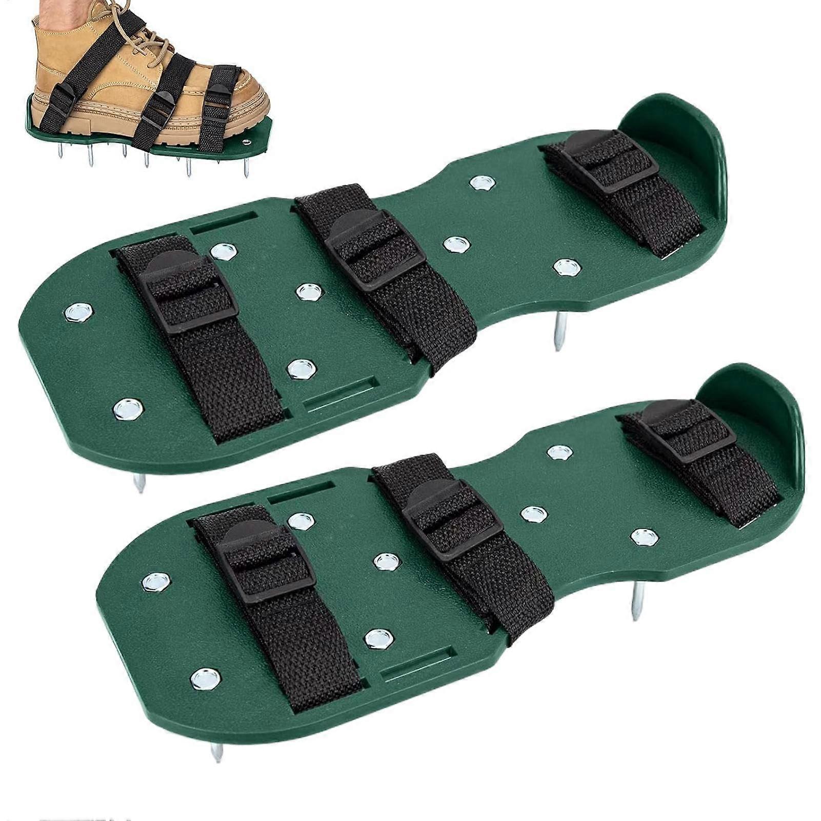 Spike Shoes Adjustable Yard Aerator Heavy Duty Spikes Garden Shoes For Lawn Care One Size Fits All
