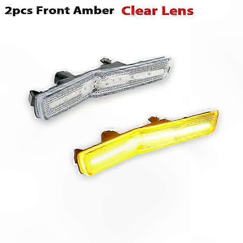 4-Piece Front and Rear Side Marker Lamps with Turn Signal and Parking Light Compatibility for Widebody Vehicles 2015-2022