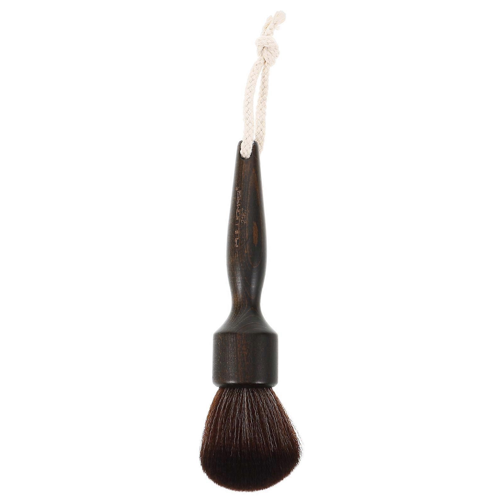 Portable Beard Brush For Men Grooming Travel Outdoor Use Coffee Fiber Material 1Set