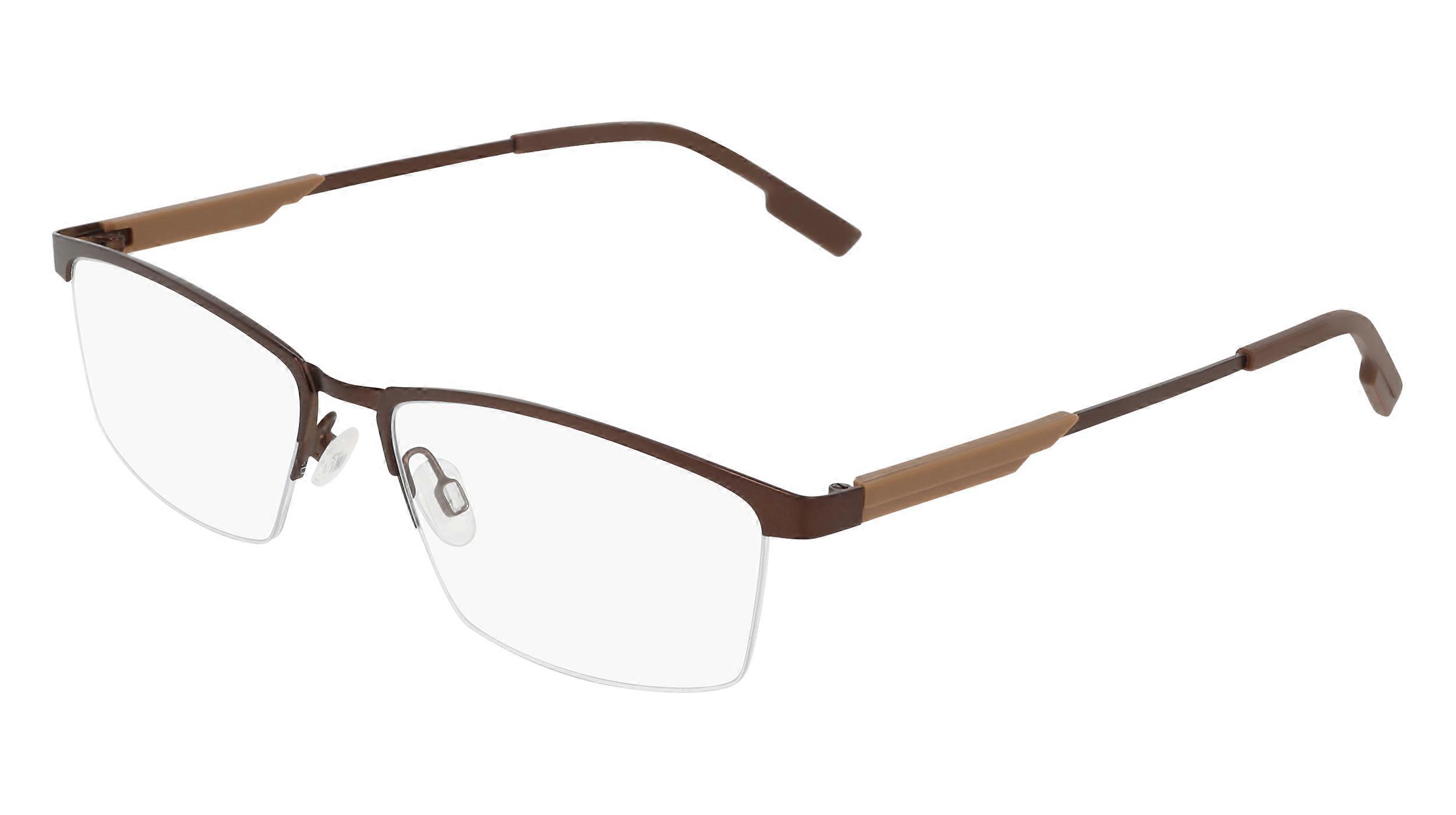 Eyewear Frames FLEXON FLEXON E1165 202 SATIN DARK BROWN 58/17/150 MALE