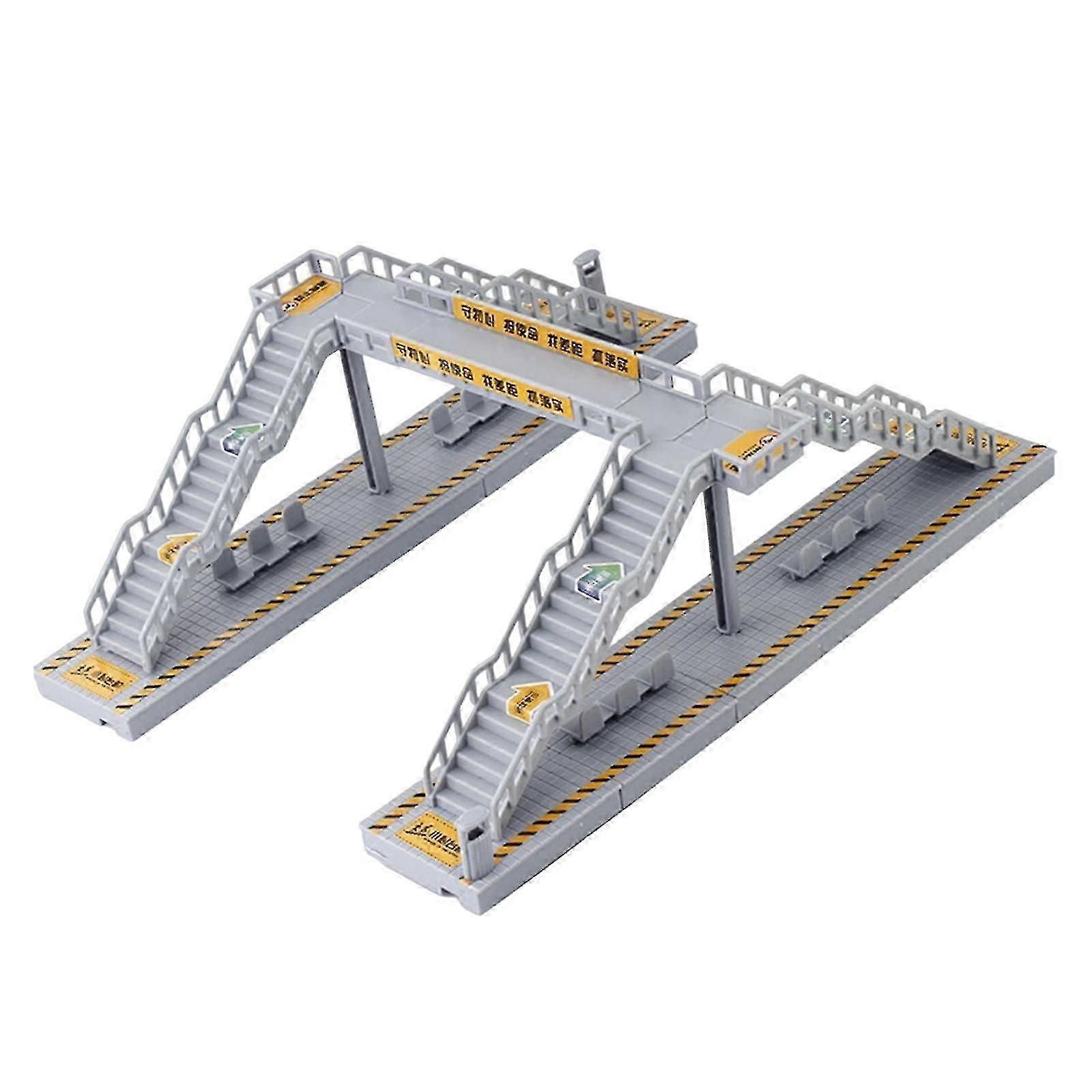 DIY Model Footbridge for School Project Model Train Station Layout Diorama