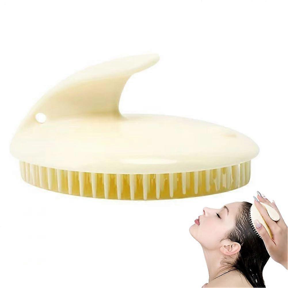 Shampoo Massager Waterproof Manual Scrubber Hair Scalp Brush For Wet/Dry Use Portable Exfoliator Comb For Dandruff