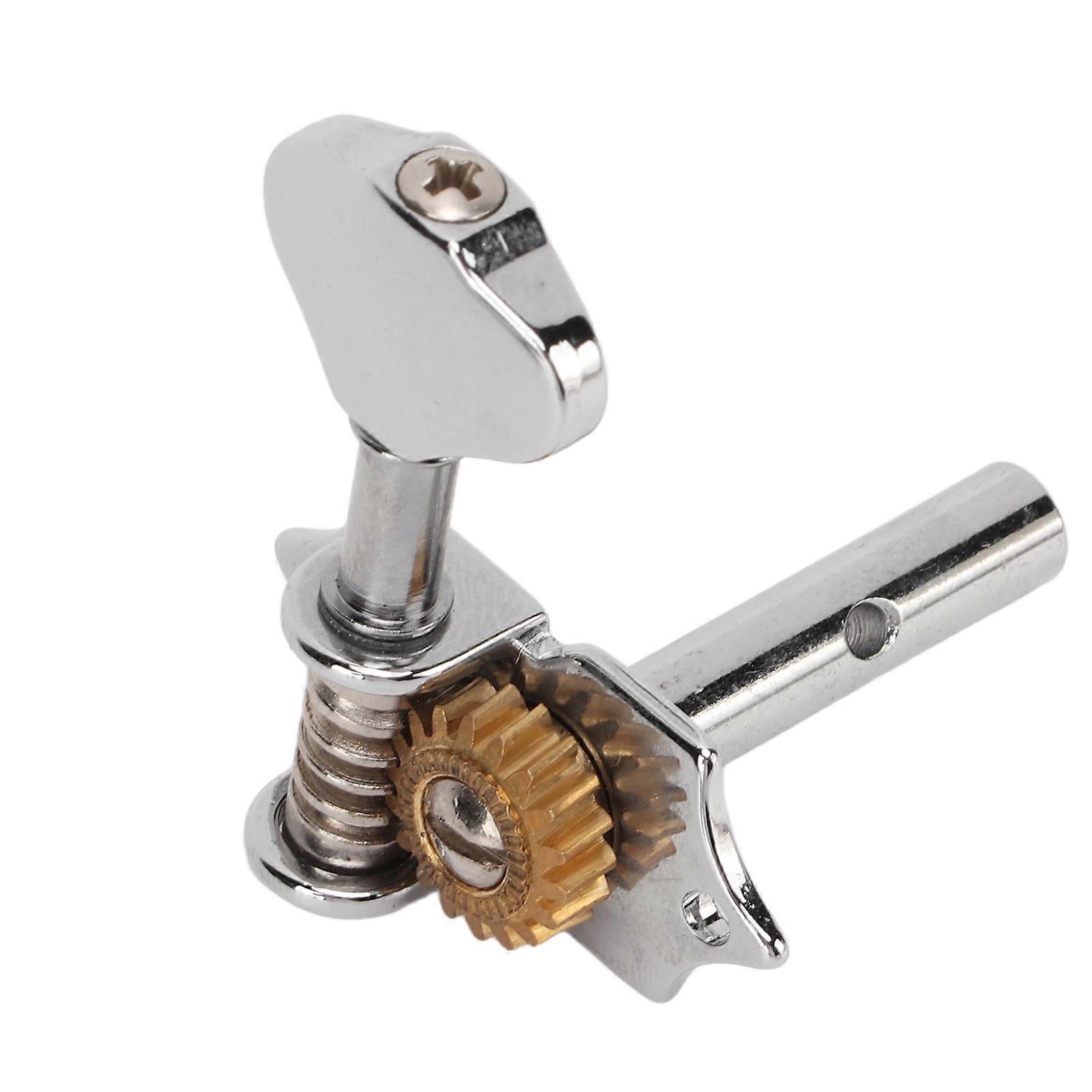 6Pcs Metal Guitar String Tuning Peg Open Tuner Key Set Silver