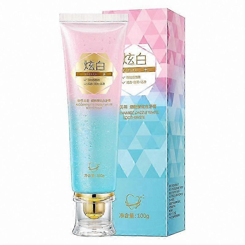 Whitening Toothpaste with Niacinamide, Natural Formula for Teeth Brightening, 1-3X Effectiveness