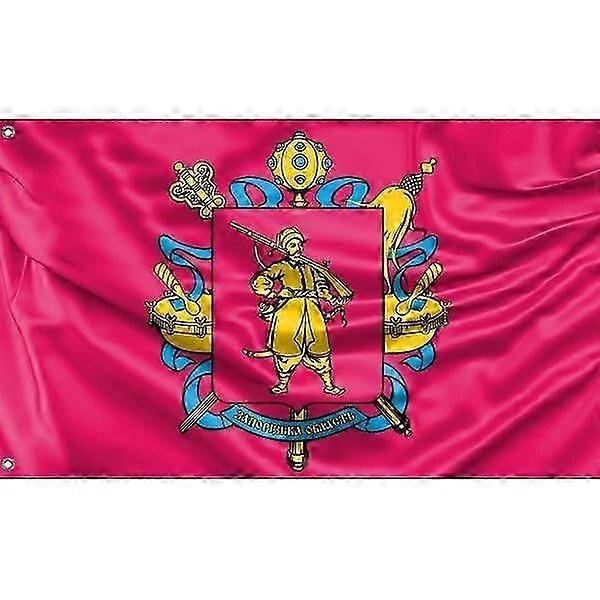 ザポリージャの旗、ウクライナ I ユニークなデザイン、3x5 フィート / 90x150 cm4x6ft/120x180 cm TTQ1464