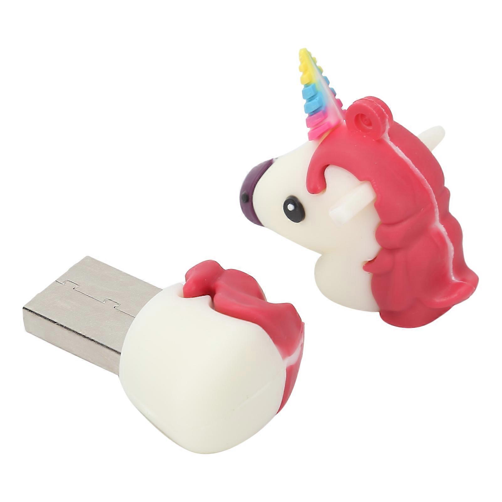 128GB USB 2.0 White Cute Flash Drive Data Storage for PC