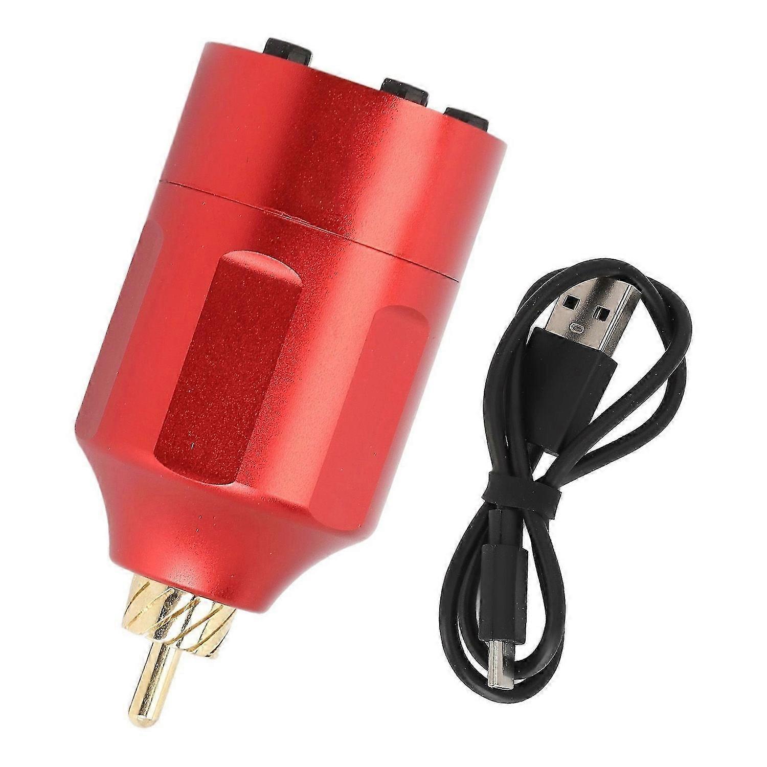 2025 Latest Model Tattoo Wireless Power Supply 1300mAh Rechargeable RCA Connec...