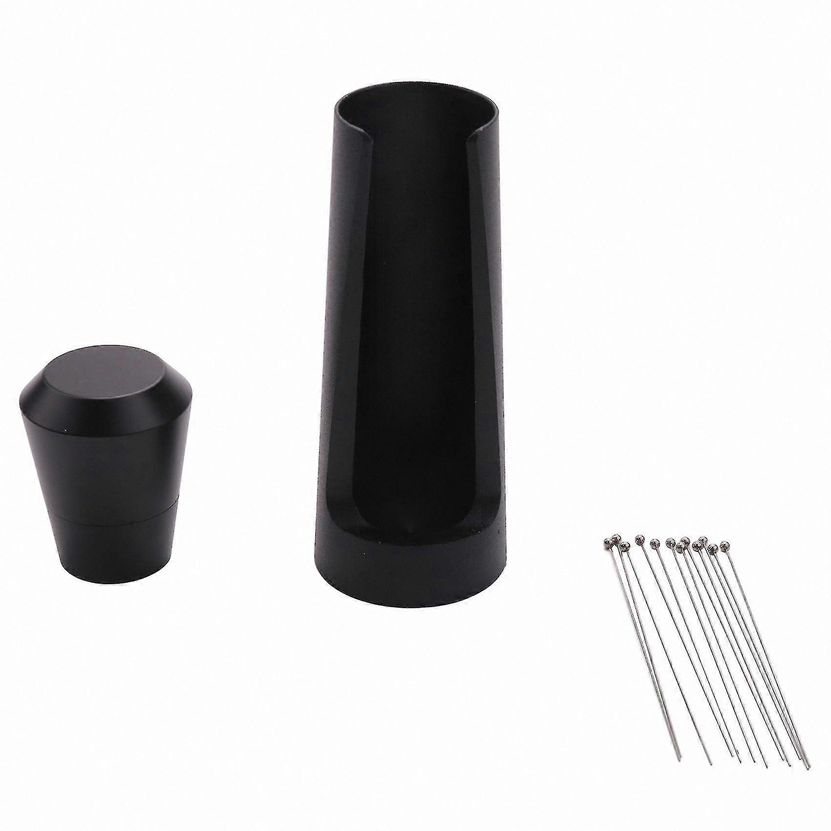 Black Coffee Stirring Tool with Aligning Stand for Espresso