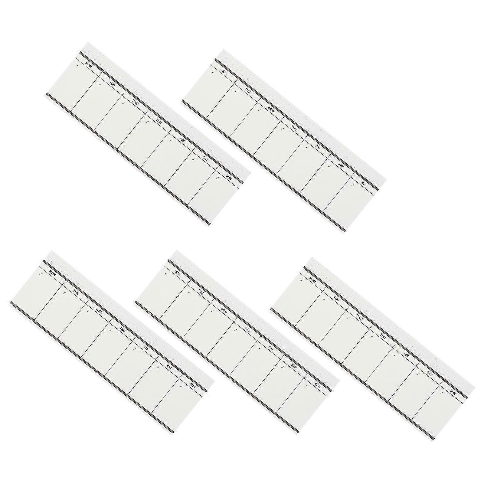 Schedule Planner Notepad Business Schedule Notepads For Coworkers Simple Design 18X6X0.6cm 5Pcs