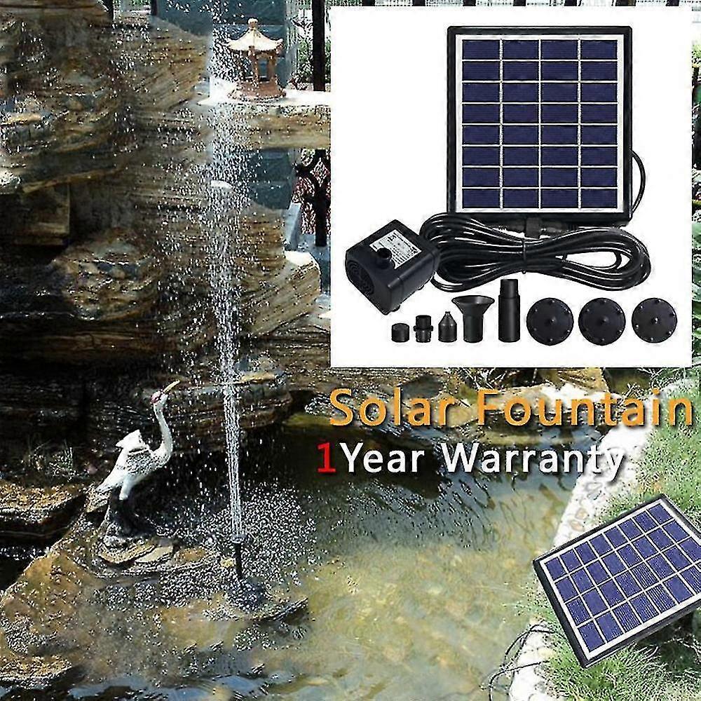 Solvattenpump utomhus vattnar dränkbar vattenfontän