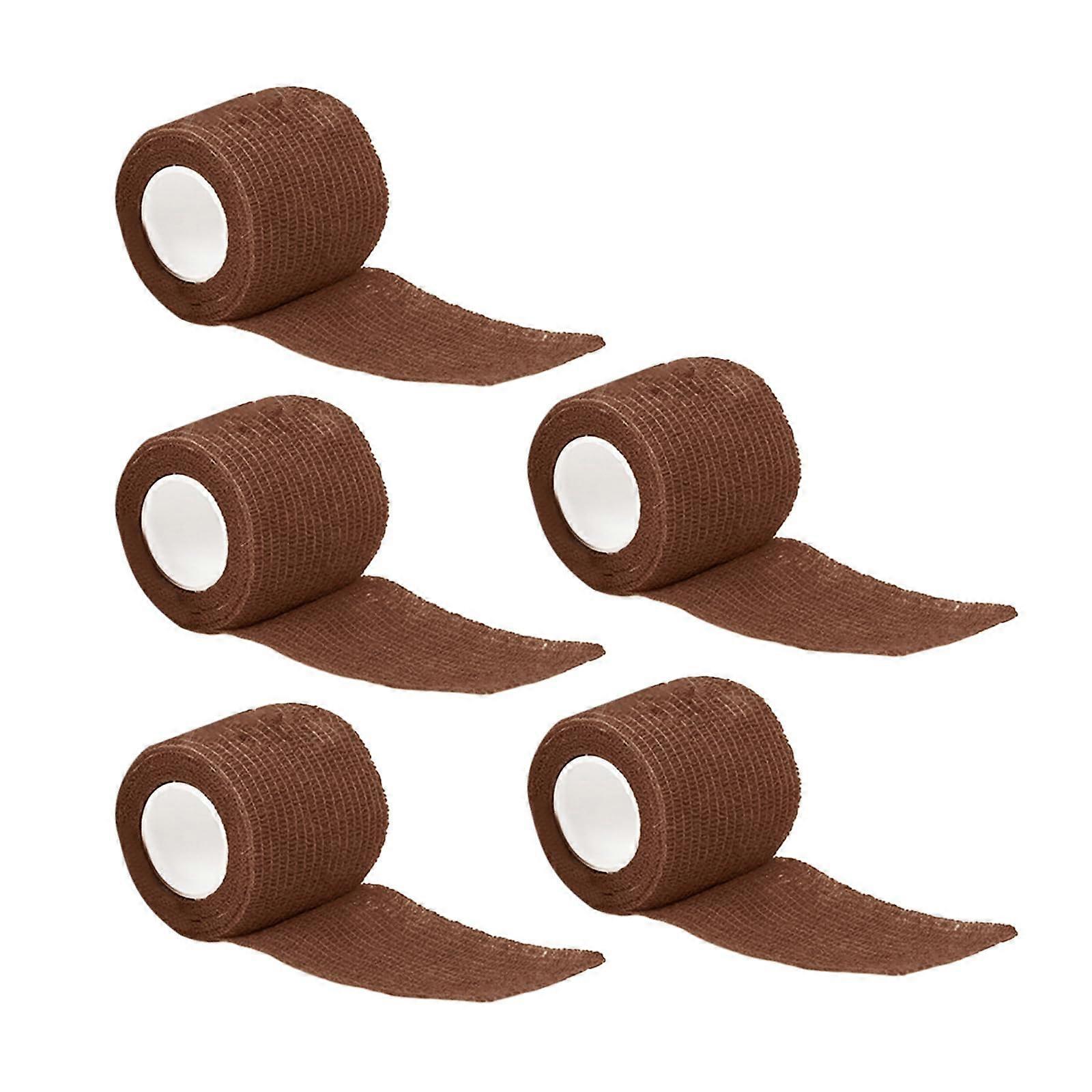 Self Adherent Cohesive Wrap Bandages 5 Pcs Set Elastic NonWoven Bandage First Tape For Sports