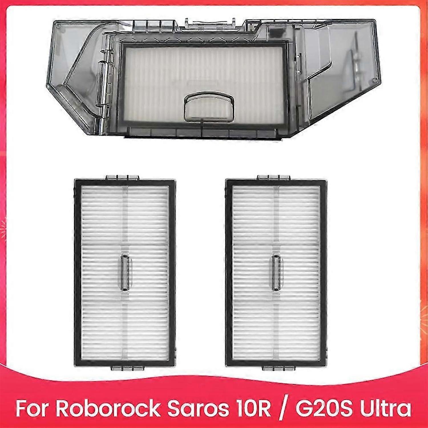 Dust Box and Filter Replacement for Saros10R/G20S Ultra Robot Vacuum Cleaner Spare Parts Dustbin
