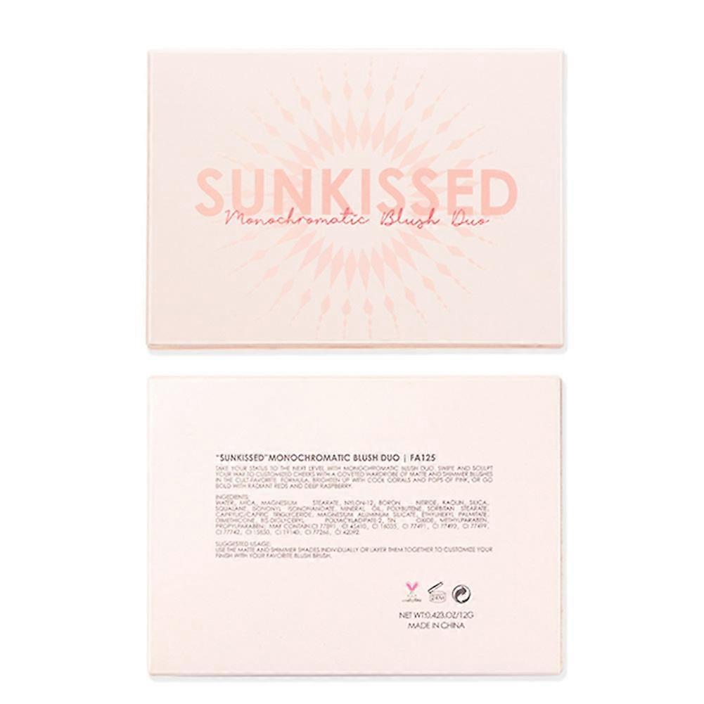 Face Blusher Matte Waterproof Long Lasting Blush Shading Powder Makeup(#8 )