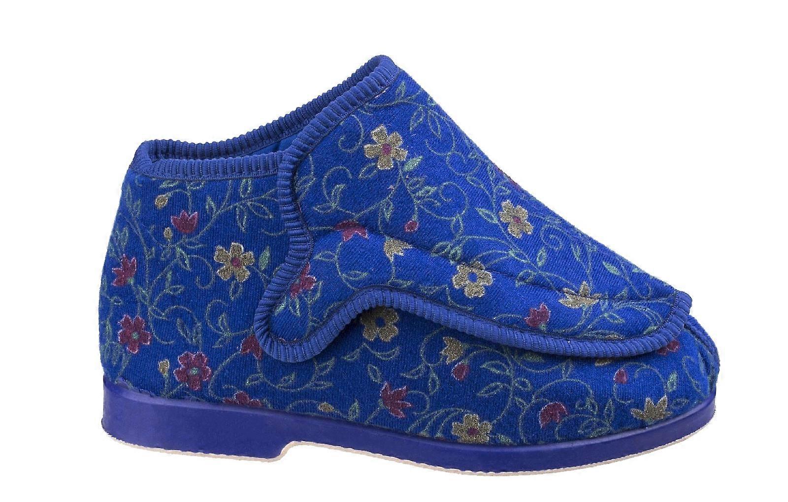 GBS Rhona (Extra Wide Fit) Slippers Blue