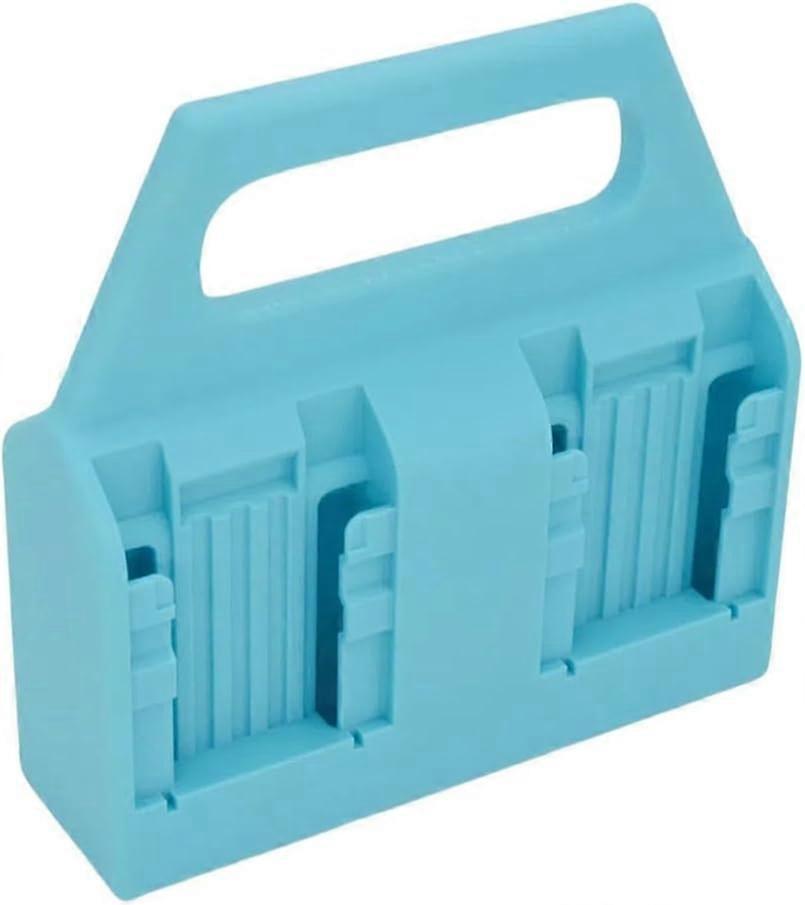 Storage Holder For DeWalt 14V/18V Batteries Robust Design For Easy Access And Organization Blue