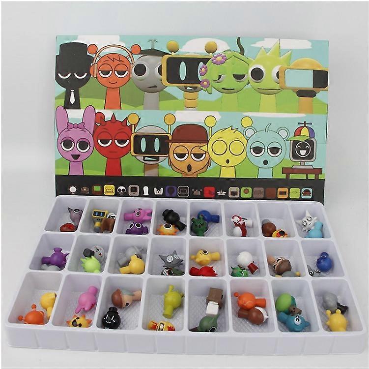 48pc Sprunki Action Figures Sprunkies Game Sprunky doll 5cm
