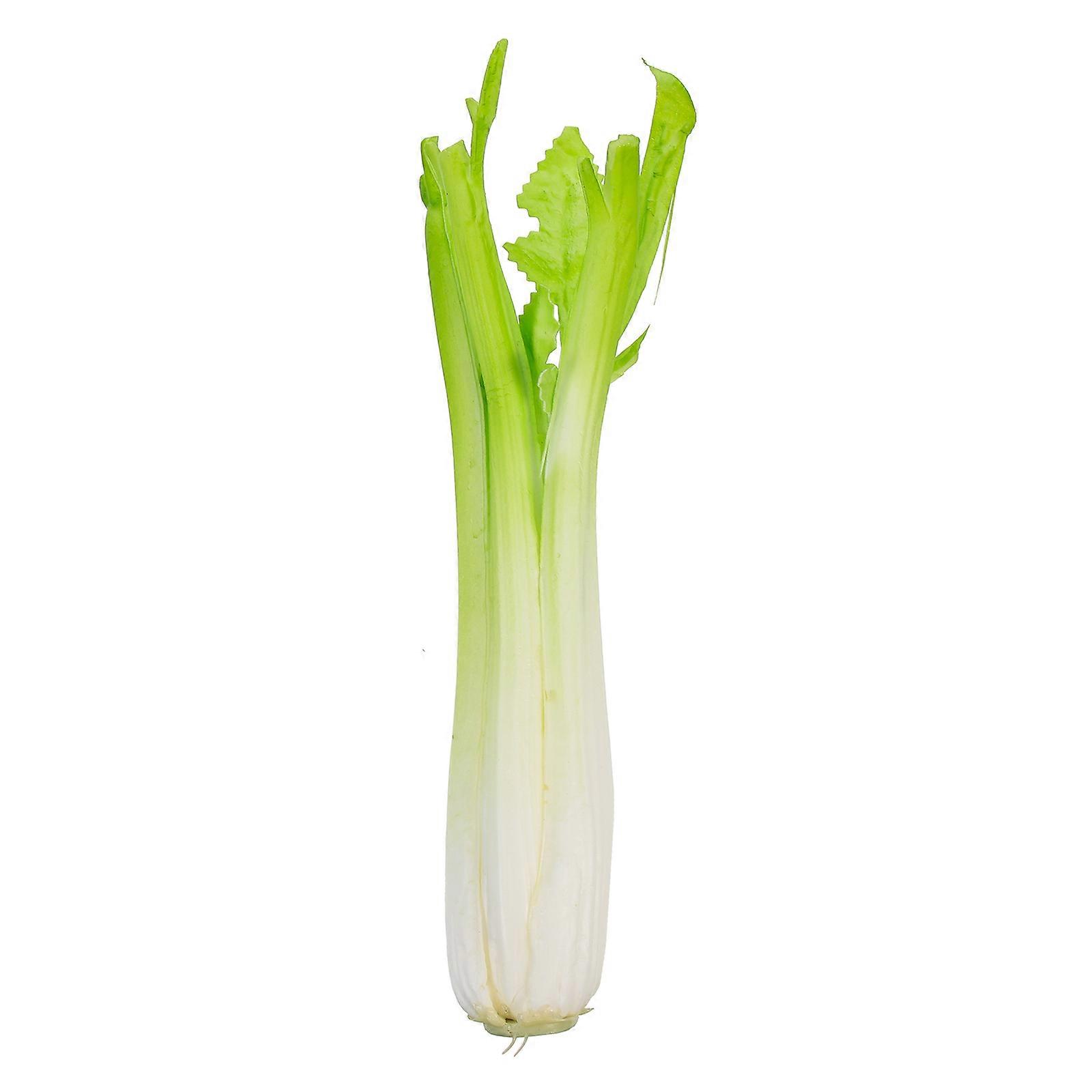 Decorative Celery Model Fake Celery for Decor Light Green PU Ornament