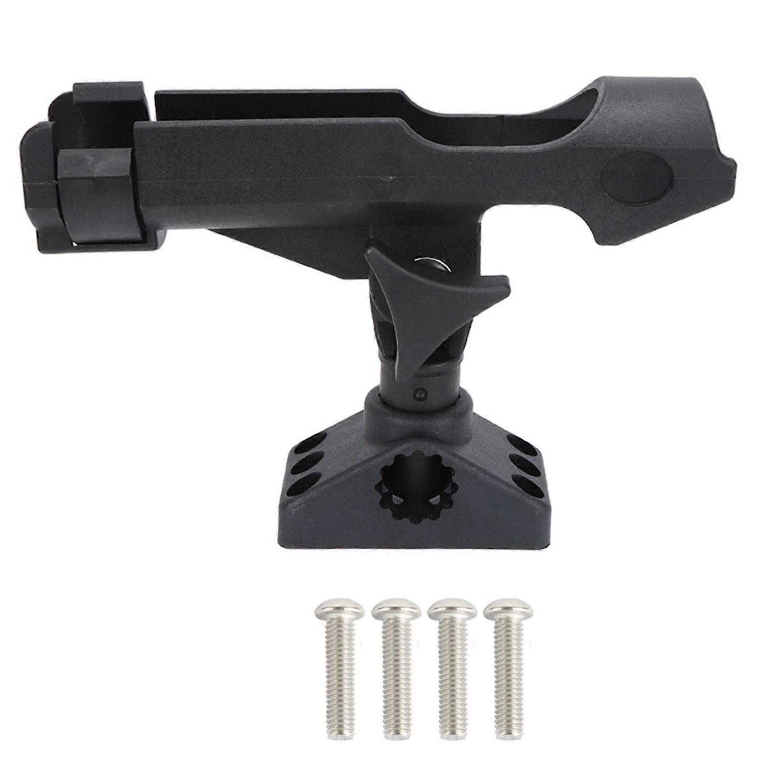 abs 360 degrees rotation adjustable fishing rod support bracket installation mount for plastic boat