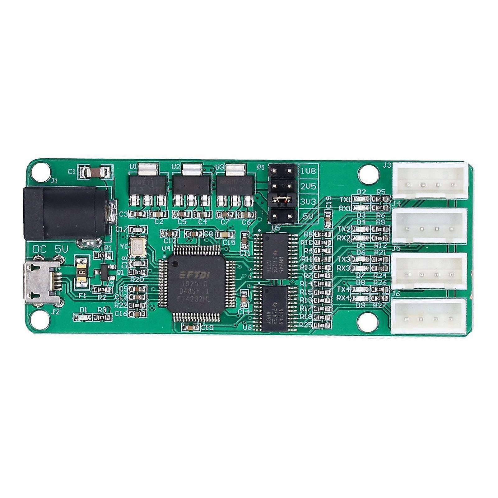 Serial Port Module UART USB to 4 Way TTL FT4232 Chip DC 5V Converter Board for Equipment