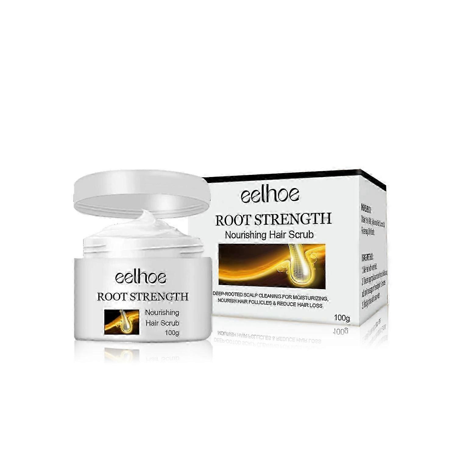 EELHOE Nourishing Hair Scrub, Solid and Dense Hair Control Scalp Deep Clean Fluffy Anti-dandruff ref