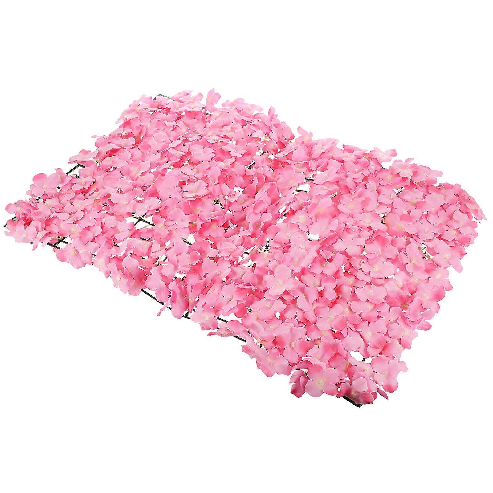 Simulation Flower Wall for Indoor Decoration Hydrangea Row 1Pcs Pink