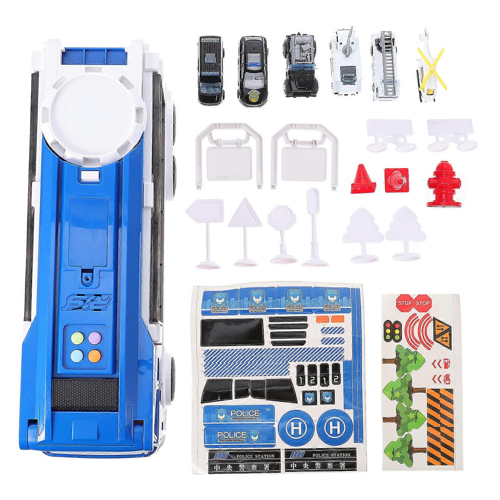 Simulation Car Toy Educational Patrol Wagon Model Plaything For Kids 38x18cm Realistic Shape 1 Set