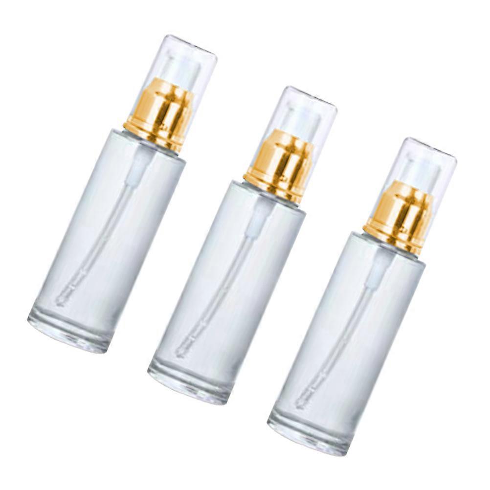Essential Oil Bottle Lotion Bottles for Storage Use 3Pcs Empty Pump Plastic