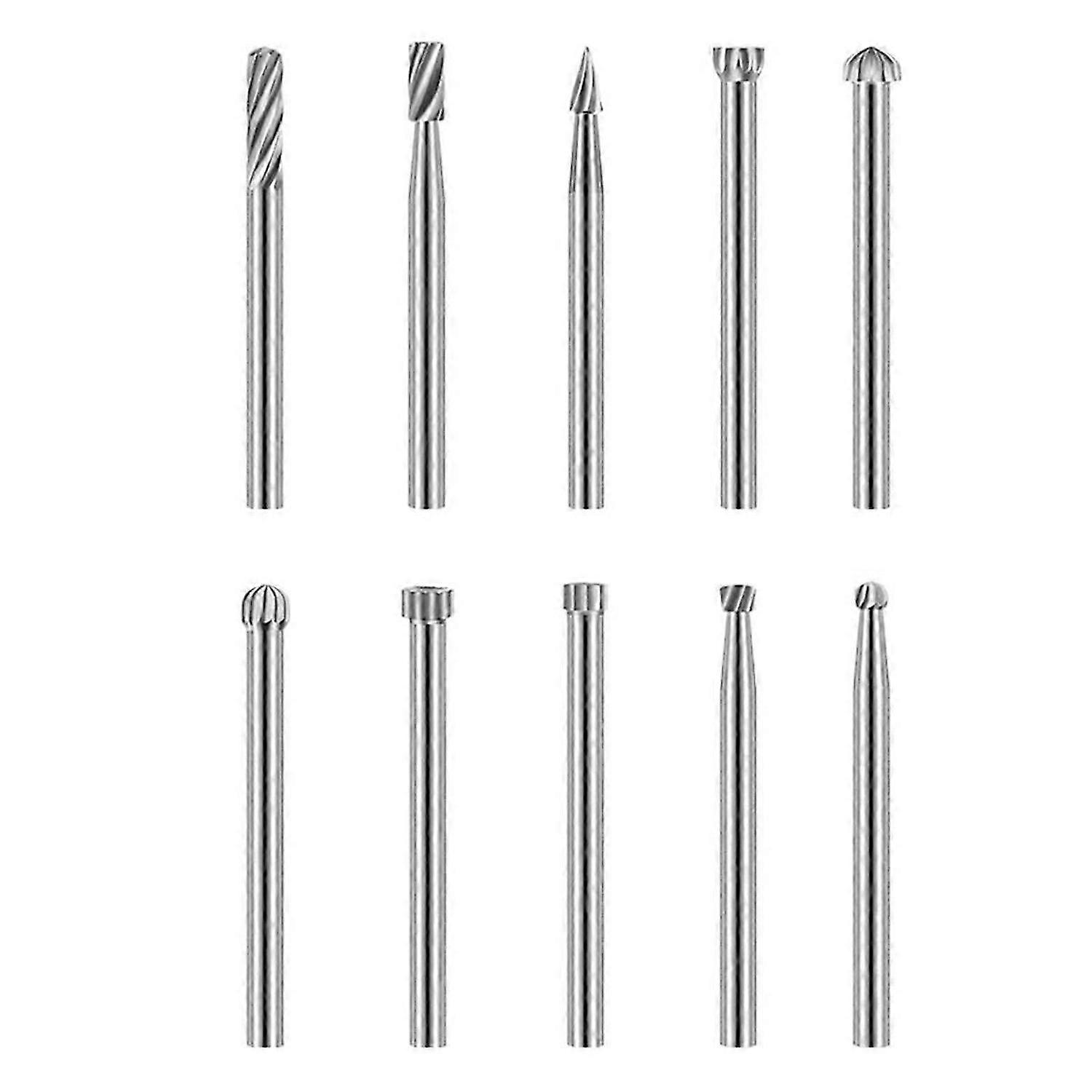 Engraving Router Bit Carving Bits, 20 PCS Rotary Tool Accessories Rotary Bits Burr Set