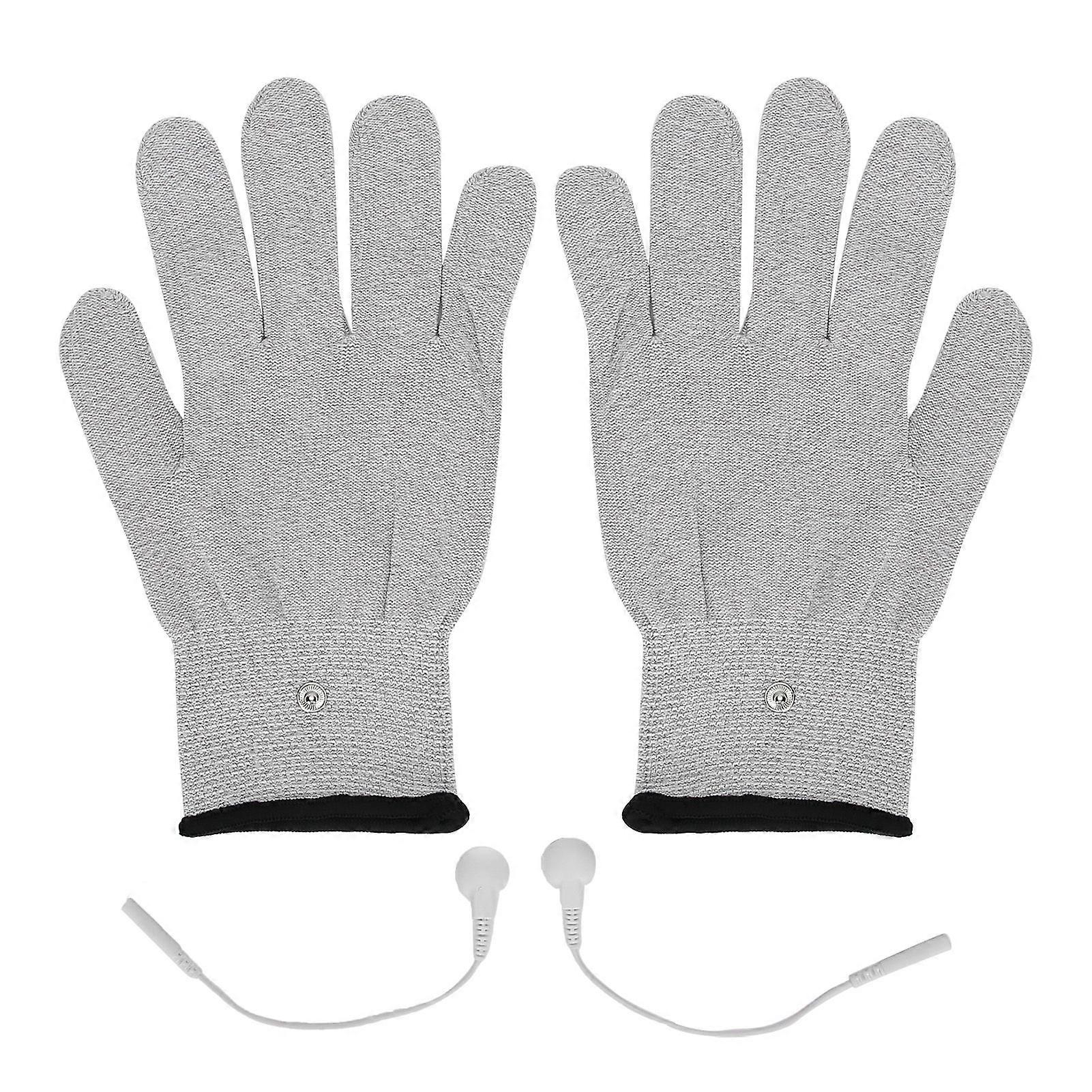 Electrotherapy Massager Conductive Gloves Electrode Gloves for TENS Machine Device