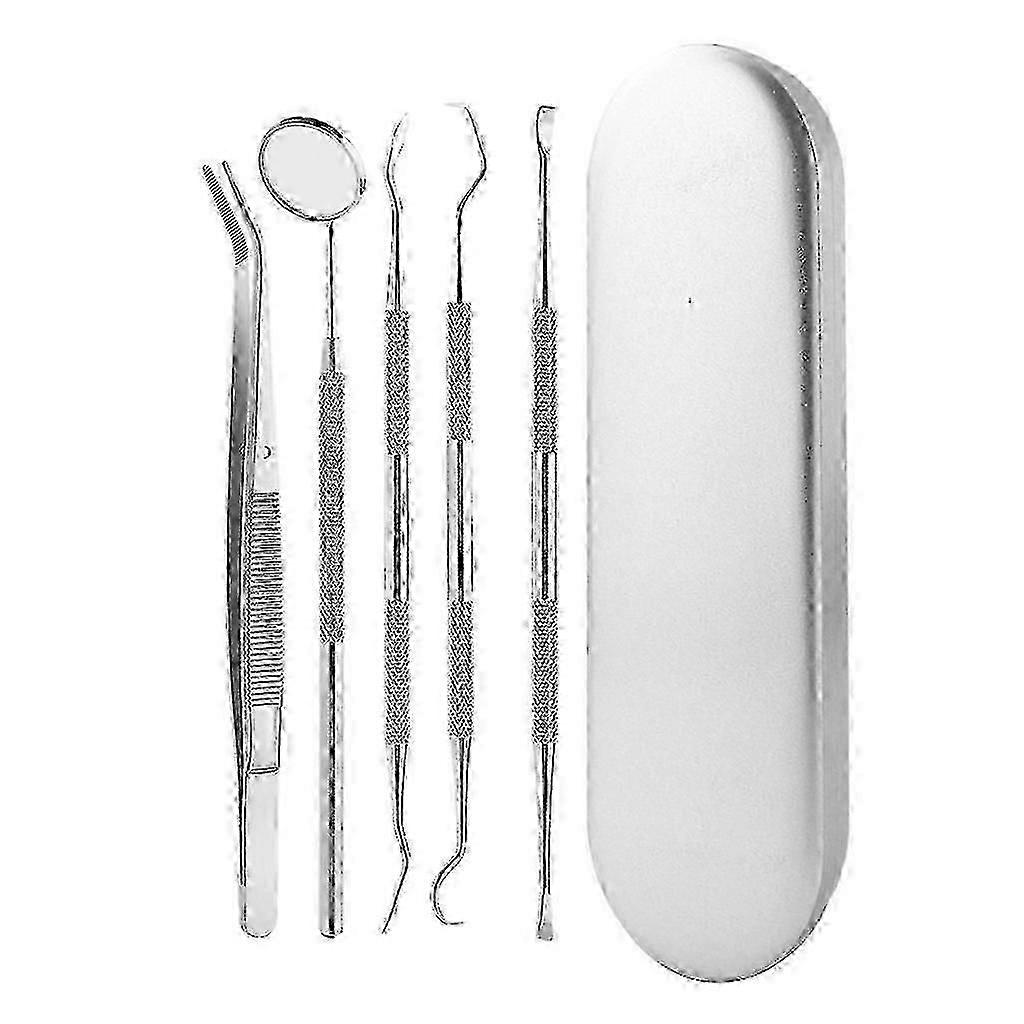 Dental scaler tool with probe tweezer and sickle designed for dentist use in tooth care procedures